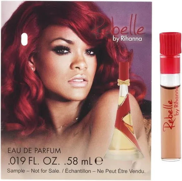 Rihanna Perfume 5 Samples Vial Set Crush Reb'l Fleur Kiss Rogue Rebell