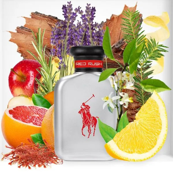 Polo Red Rush by Ralph Lauren Eau de Toilette for Men 6.8 oz